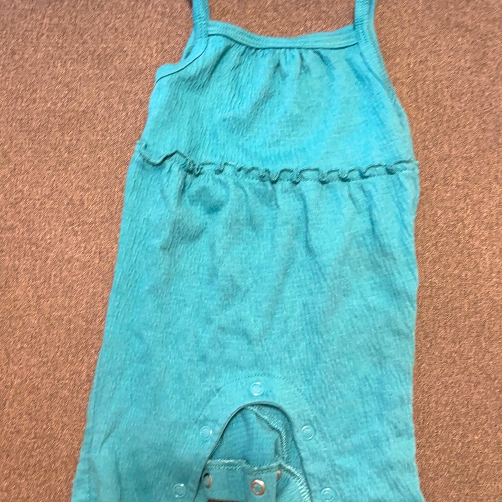 Baby girl CARTERS long romper.